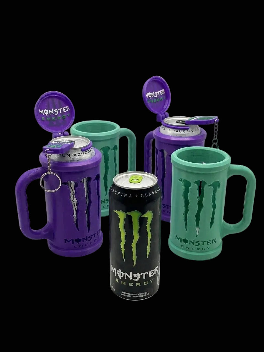 Jarra para Moster Energy con llavero destapador y tapa