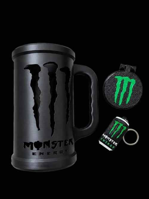 Jarra para Moster Energy con llavero destapador y tapa